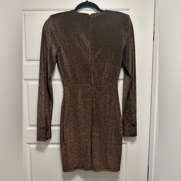 Kittenish Bronze Sparkly Dress - Picture 8 of 9
